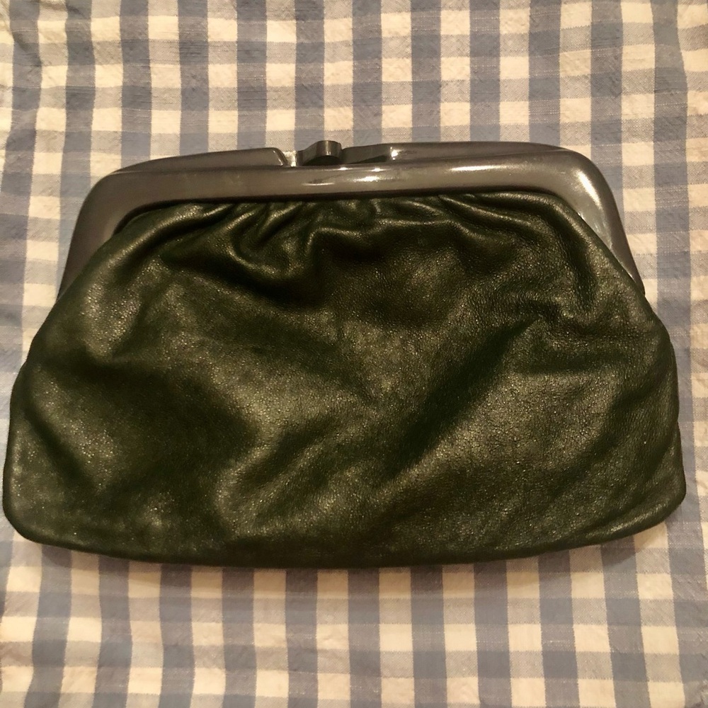 Vintage Italian leather clutch